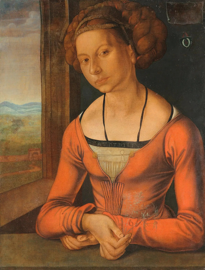 Junge Frau, die geflochtenen Haare - Albrecht Dürer