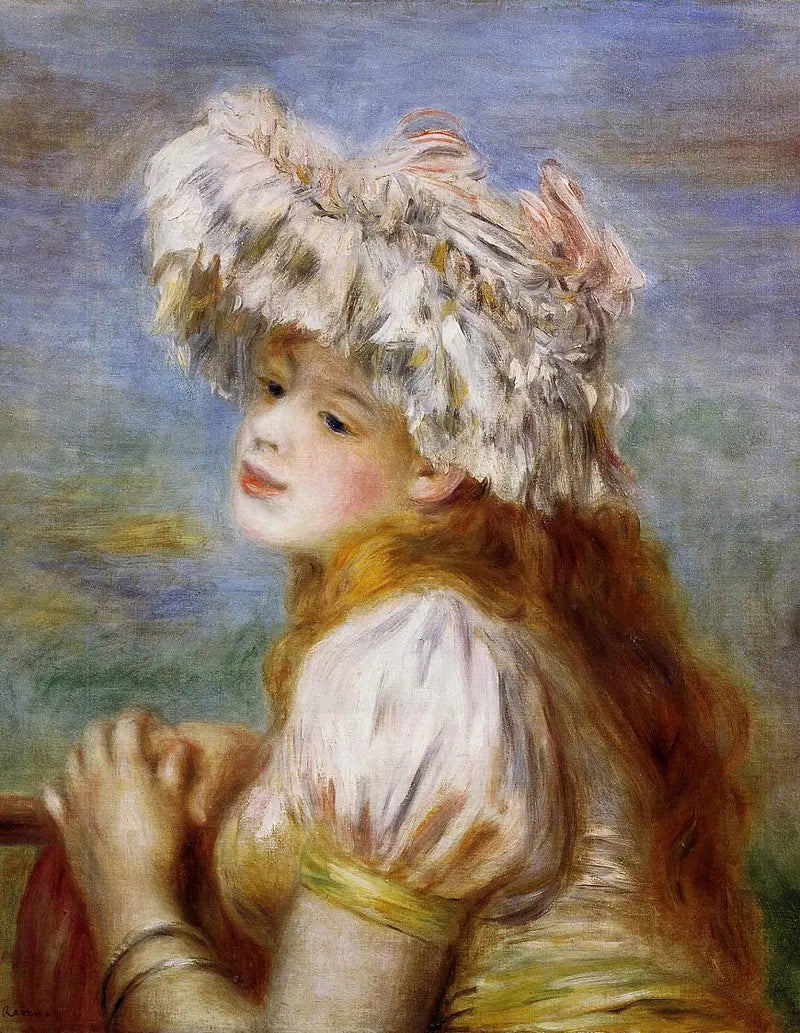 Mädchen mit Spitzenfrisur - Pierre-Auguste Renoir