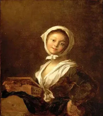 Junge Mädchen mit der Murmeltier - Jean-Honoré Fragonard