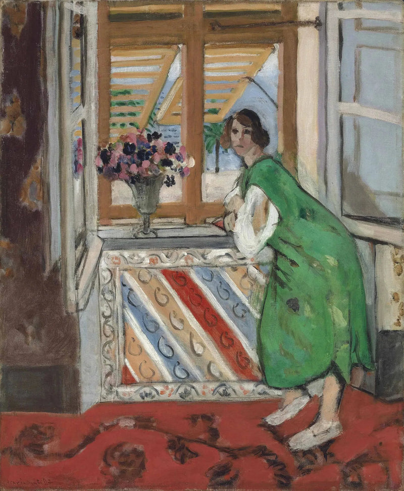 Junge Frau in maurischer Tracht, grünes Kleid - Henri Matisse