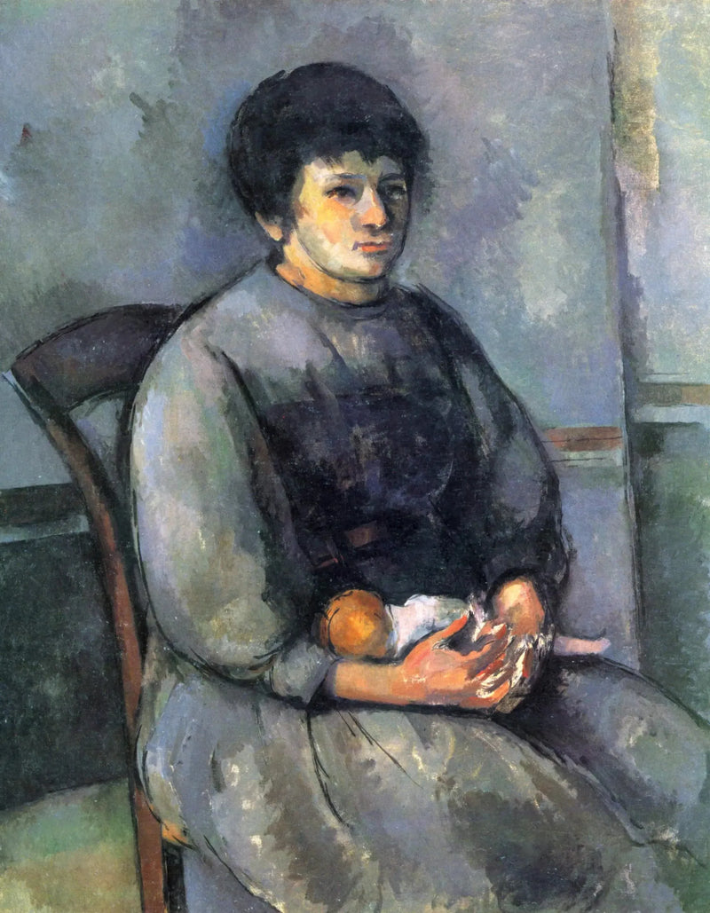 Junges Mädchen mit der Puppe - Paul Cézanne