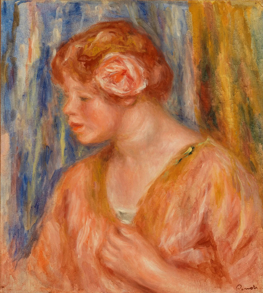 Junges Mädchen mit der Rose - Pierre-Auguste Renoir