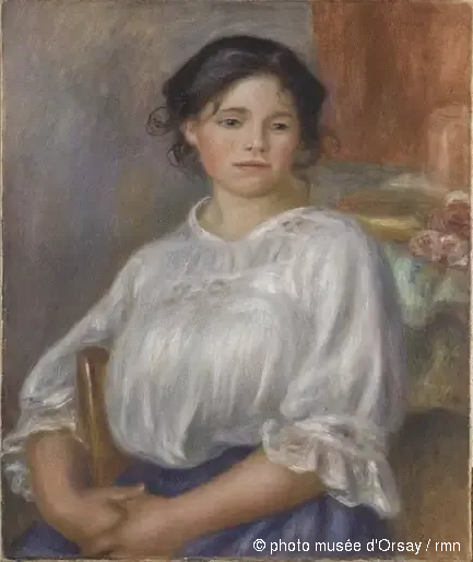 Sitzende junge Frau - Pierre-Auguste Renoir