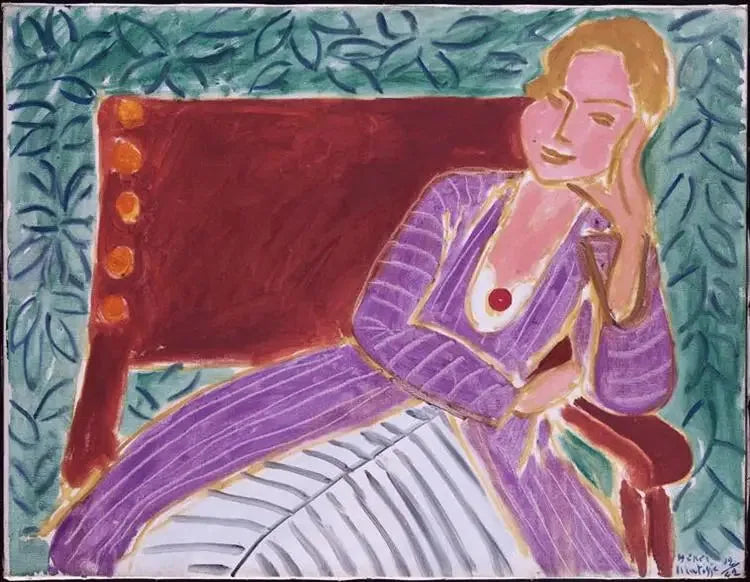 Junge Dame sitzt, persisches Kleid - Henri Matisse