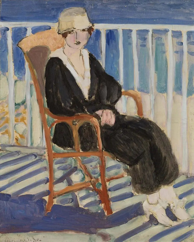 Mädchen auf dem Balkon am Meer - Henri Matisse