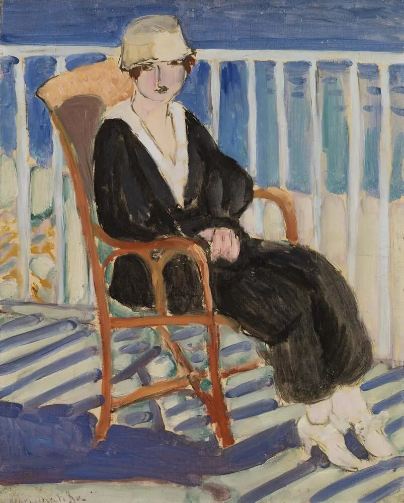 Mädchen auf dem Balkon am Meer - Henri Matisse