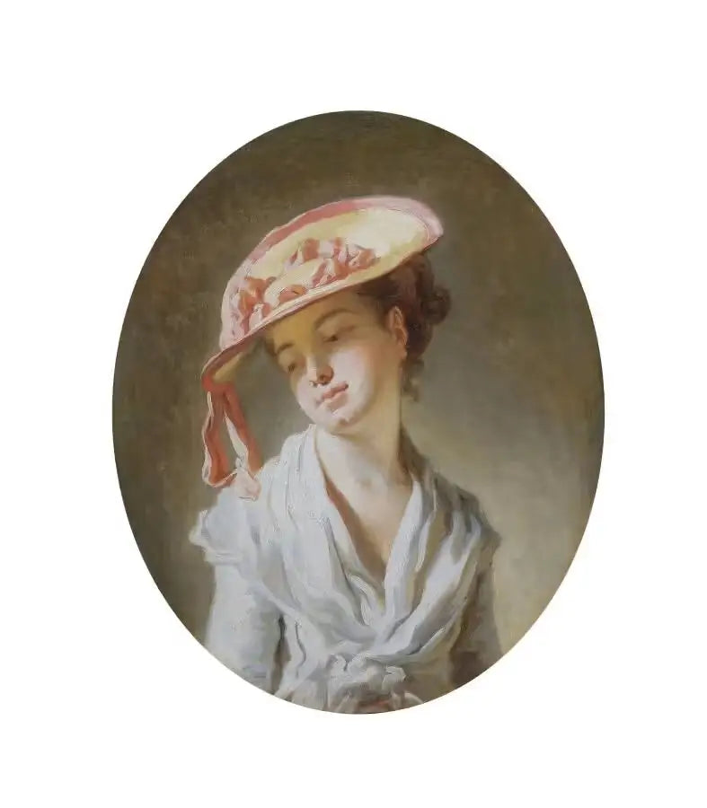 Junge Mädchen mit Hut - Jean-Honoré Fragonard