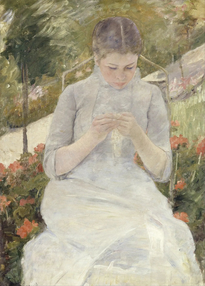 Mädchen im Garten - Mary Cassatt