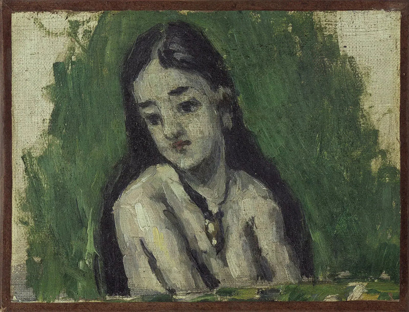 Junges Mädchen mit offenen Haaren - Paul Cézanne