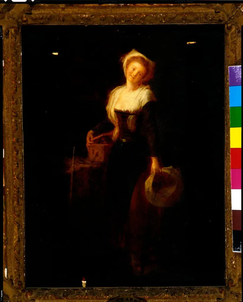 Junge Mädchen mit einer Murmeltier - Jean-Honoré Fragonard