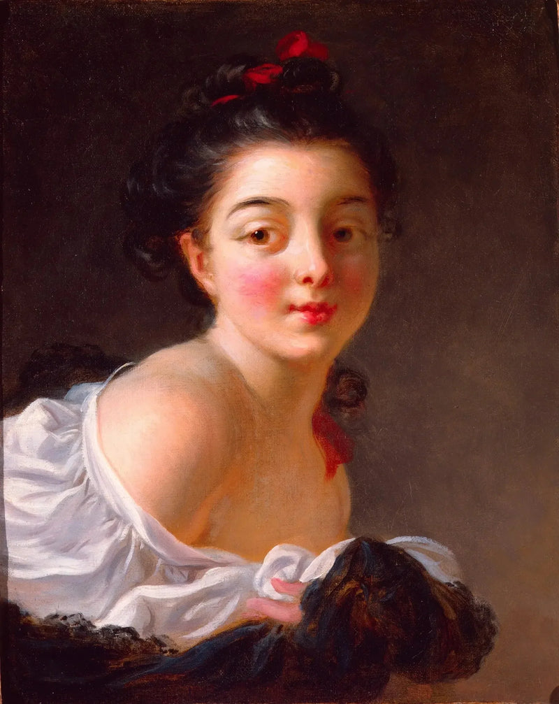 Junge braune Mädchen - Jean-Honoré Fragonard