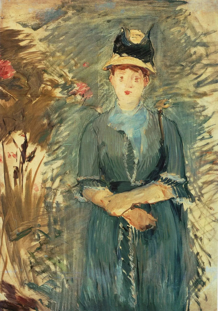 Mädchen in den Blumen - Édouard Manet