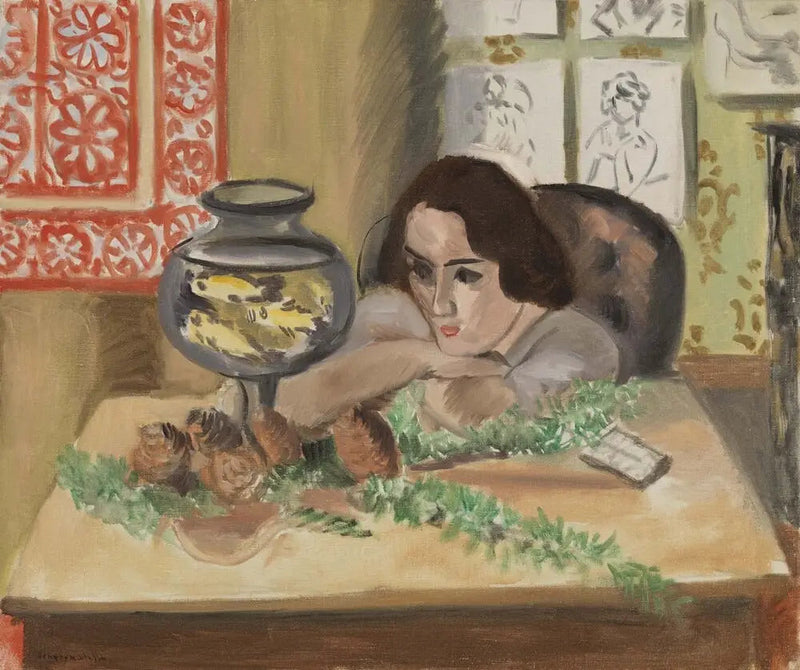 Mädchen vor einem Aquarium - Henri Matisse