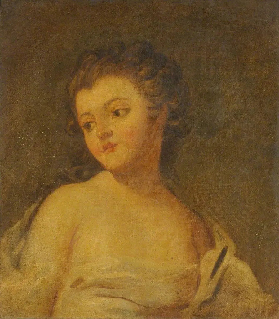 Junge Frau, in einem Kleid gehüllt - Joshua Reynolds