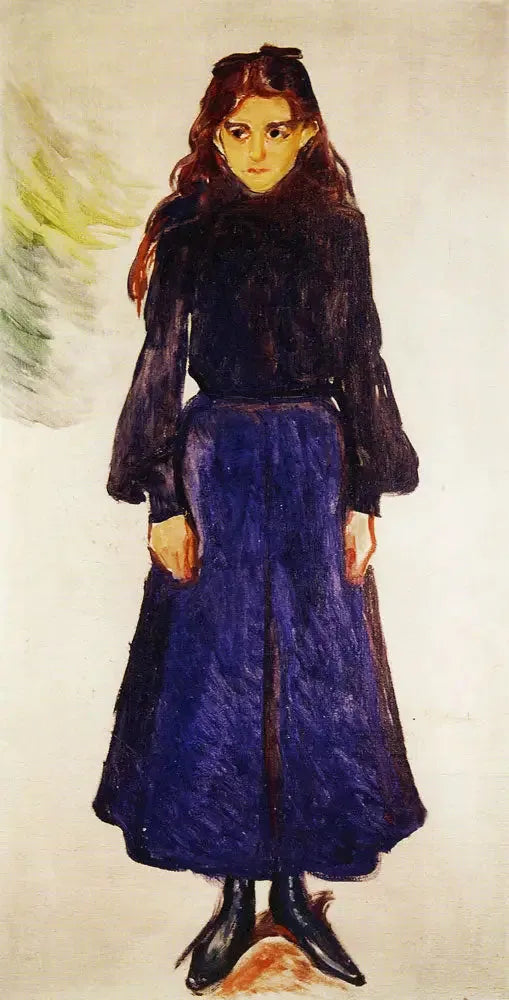 Mädchen in Blau - Edvard Munch
