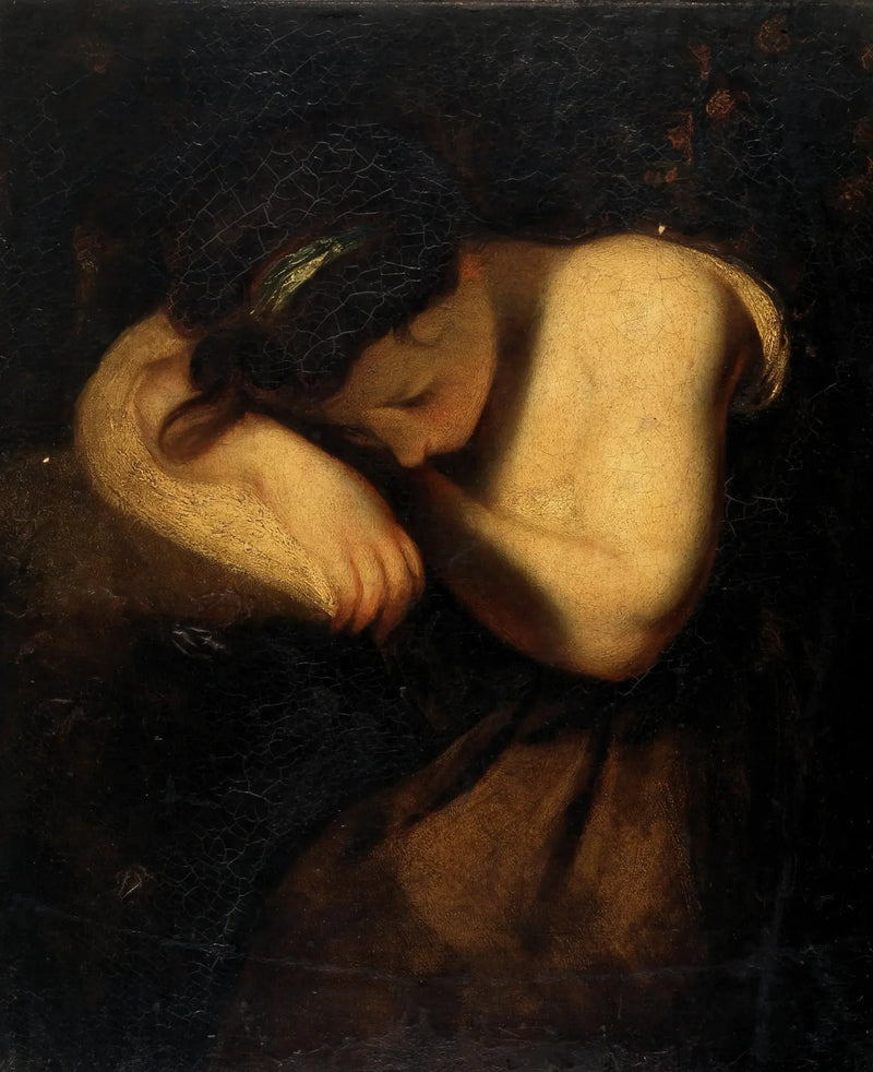 Junge schlafende Mädchen - Joshua Reynolds