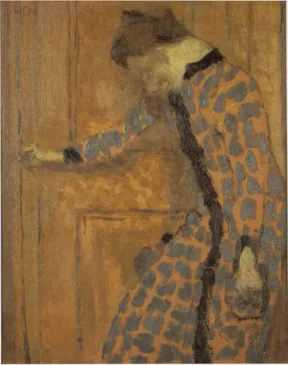 Junge Mädchen, die Hand auf dem Türgriff - Édouard Vuillard