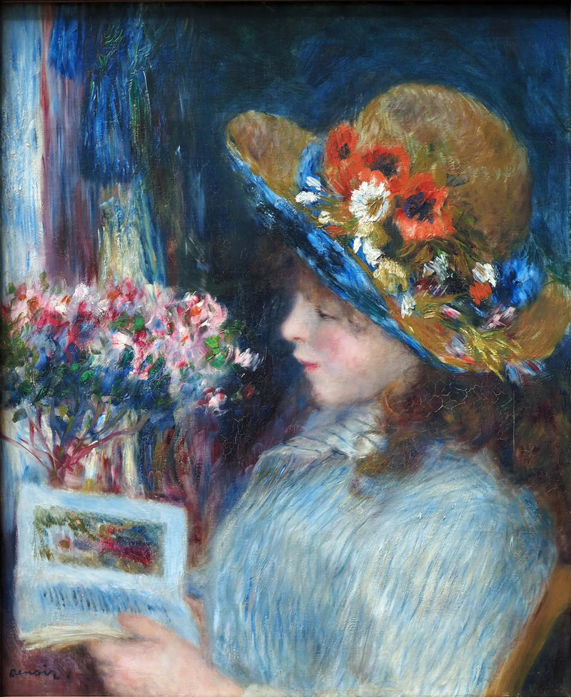 Junges Mädchen beim Lesen - Pierre-Auguste Renoir
