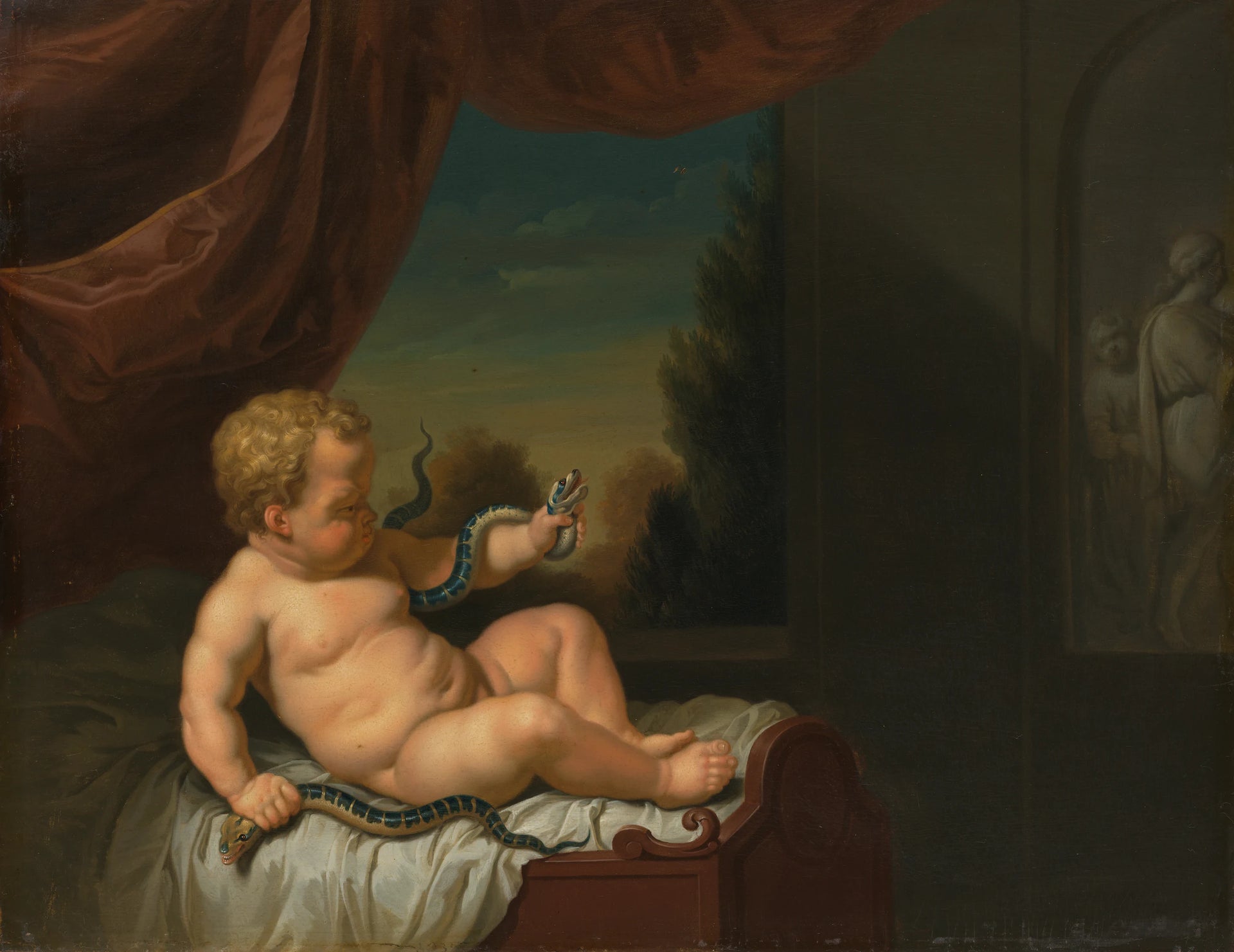 Le jeune Hercule aux serpents - Pieter van der Werff