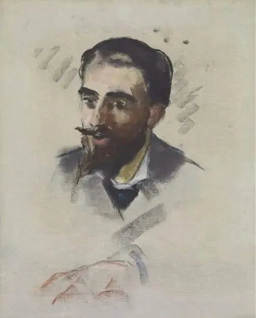 Jeune homme à barbe blonde - Édouard Manet image 1 reproduction de peinture à l’huile