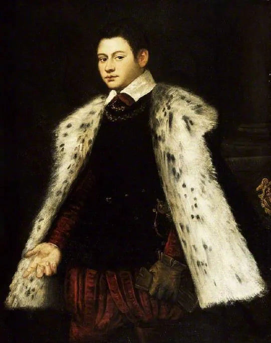Junger Mann mit Pelzmantel, 1558 - Jacopo Tintoretto