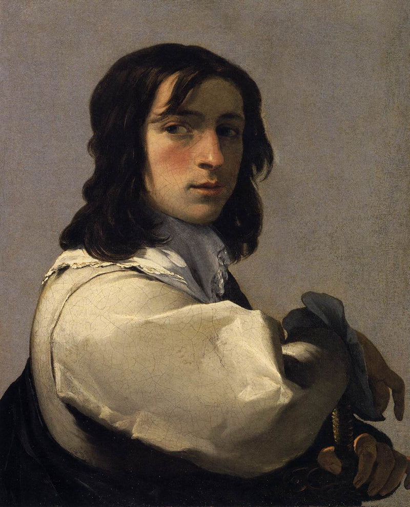 Junger Mann mit Schwert - Eustache Le Sueur