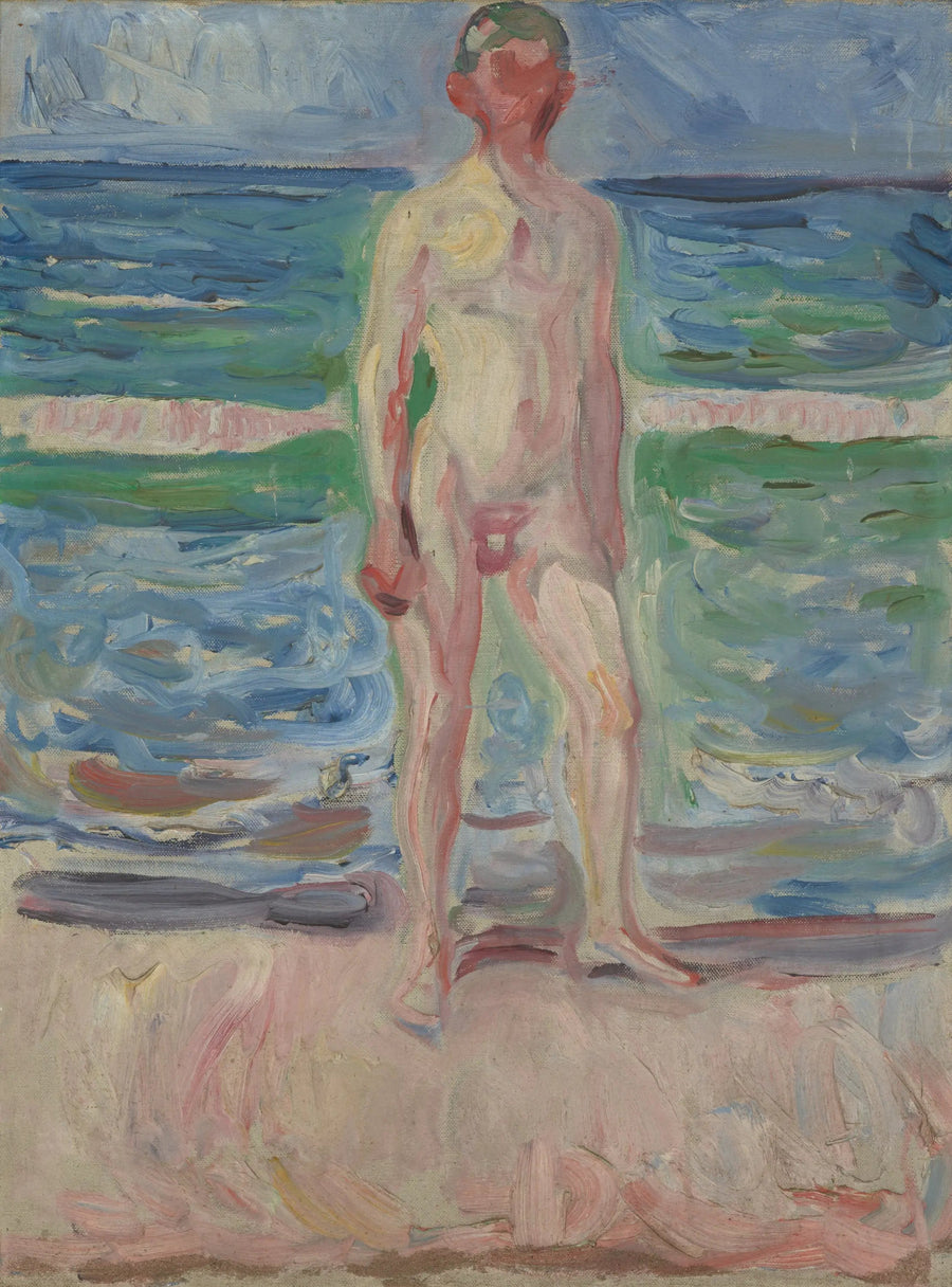 Junger Mann am Strand - Edvard Munch