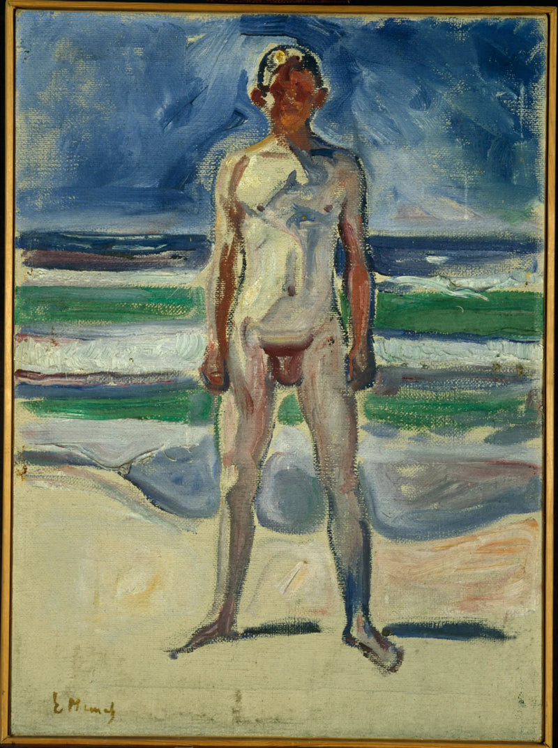 Junger Mann am Strand - Edvard Munch