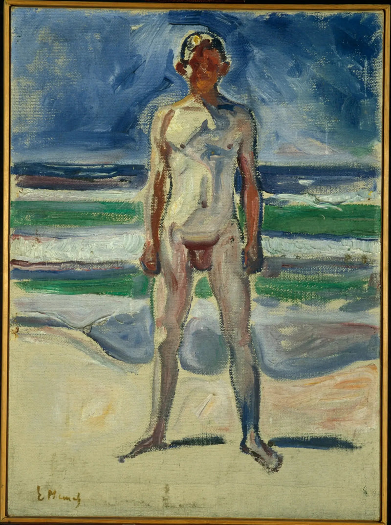 Junger Mann am Strand - Edvard Munch