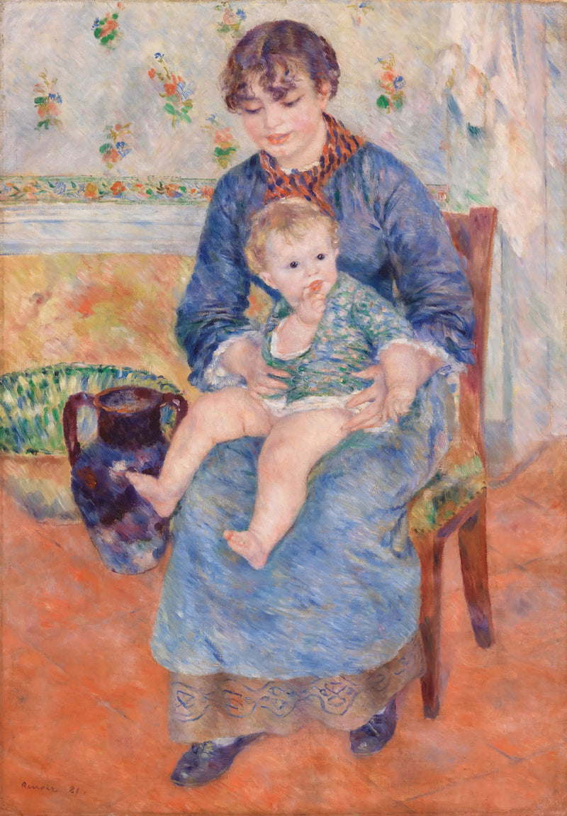 Junge Mutter - Pierre-Auguste Renoir