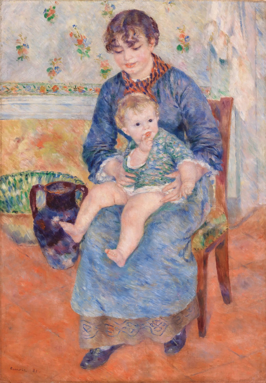 Junge Mutter - Pierre-Auguste Renoir