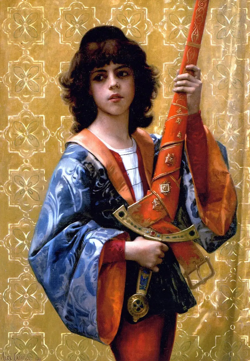 Junge Seite im florentinischen Kostüm - Alexandre Cabanel
