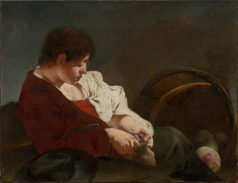 Junger Bauer auf dem Markt - Giovanni Battista Piazzetta