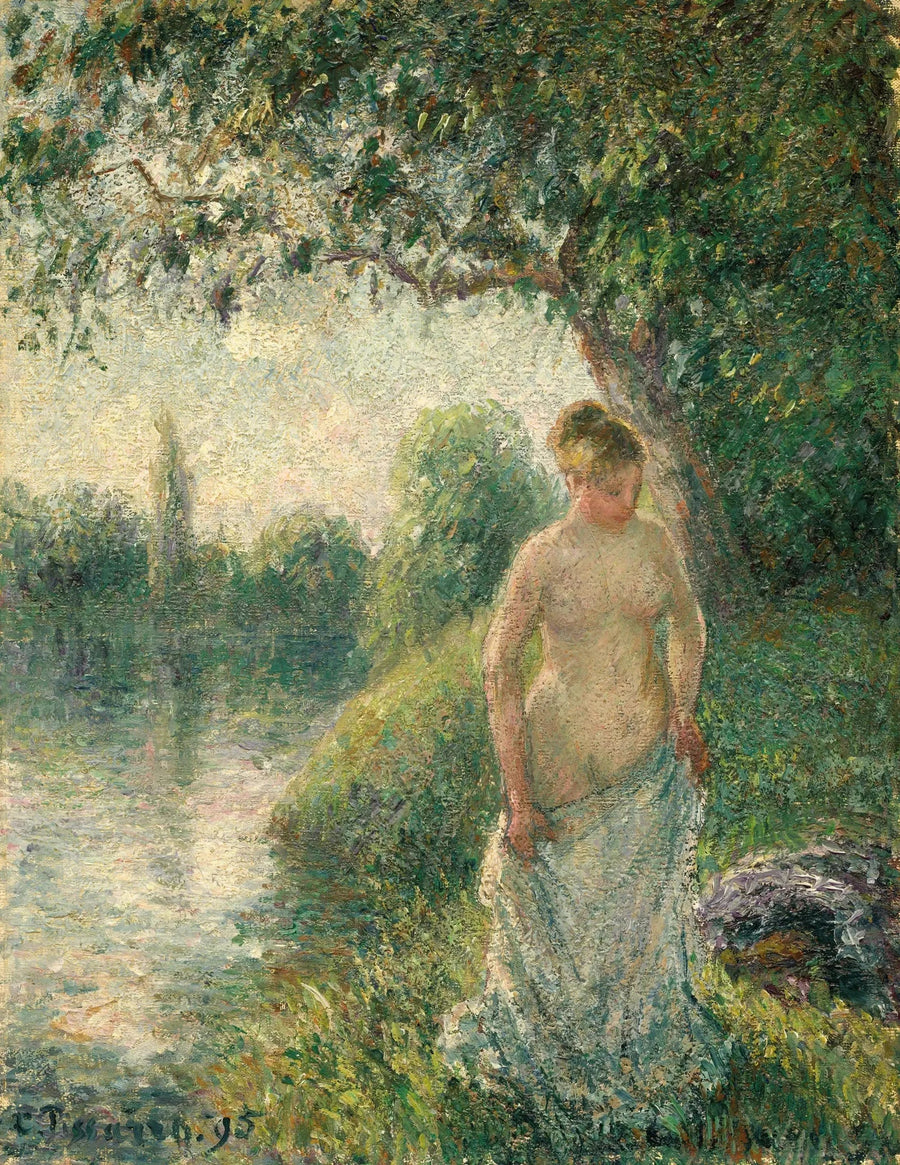 Junge nackte Bäuerin stehend - Camille Pissarro