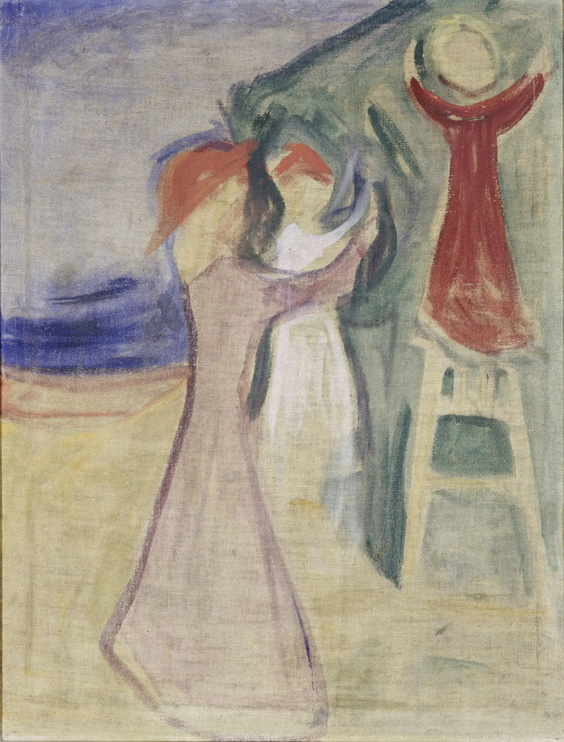 Junge Frauen, die eine Frucht pflücken (Frise Reinhardt) - Edvard Munch