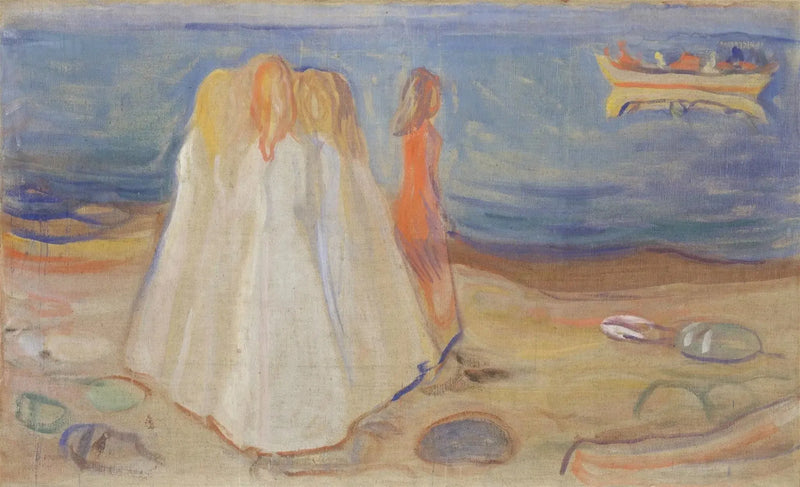 Junge Frauen am Strand (Frise Reinhardt) - Edvard Munch