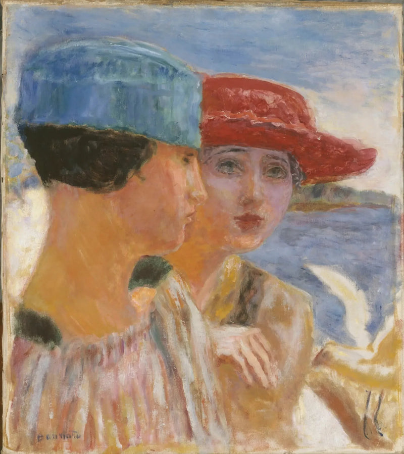 Junge Mädchen mit der Möwe - Pierre Bonnard