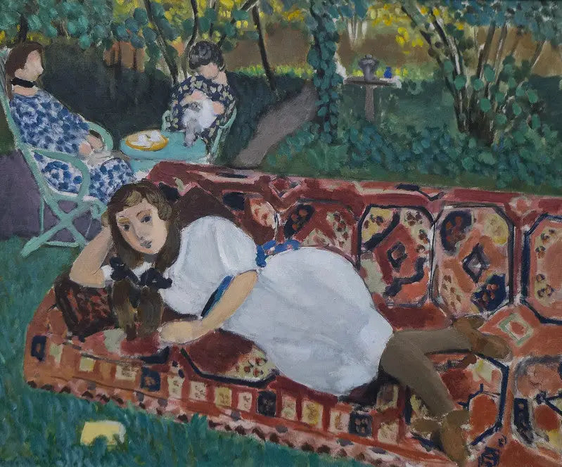 Junge Mädchen im Garten - Henri Matisse