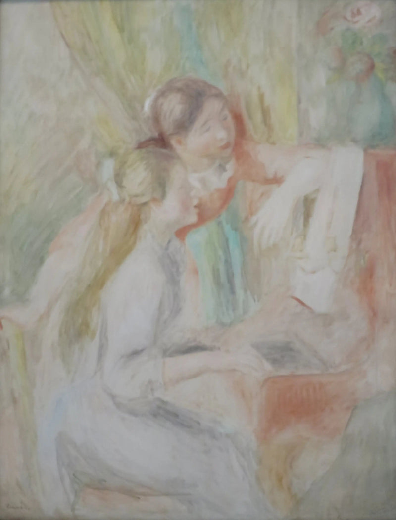Mädchen am Klavier - Pierre-Auguste Renoir