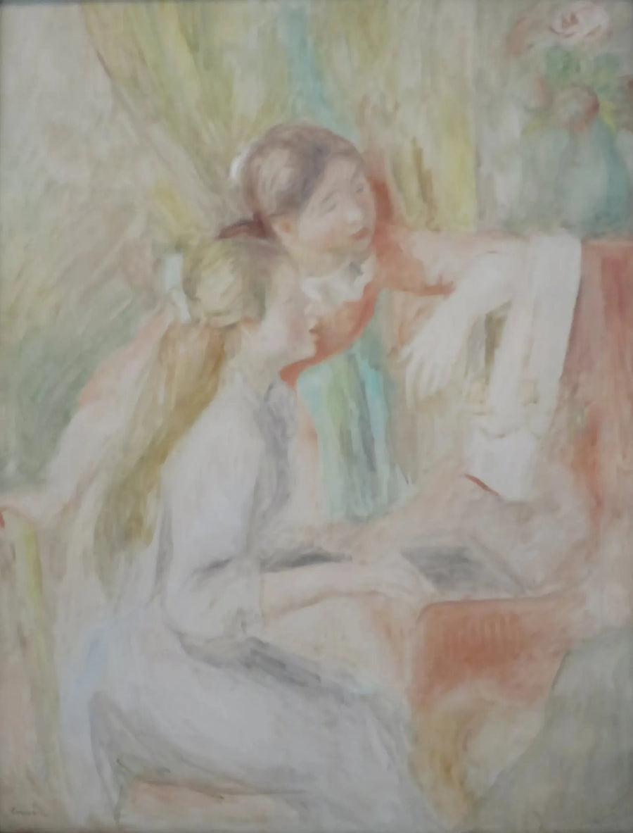 Mädchen am Klavier - Pierre-Auguste Renoir