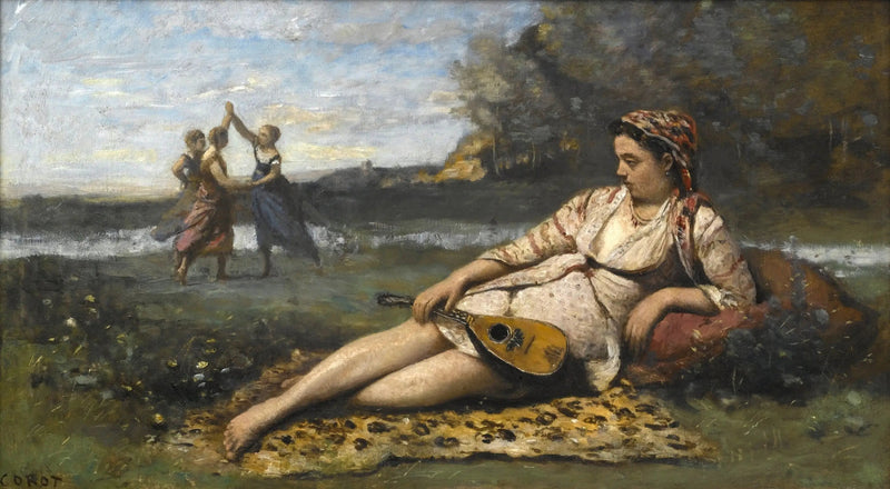 Junge Mädchen von Sparta - Jean-Baptiste Camille Corot