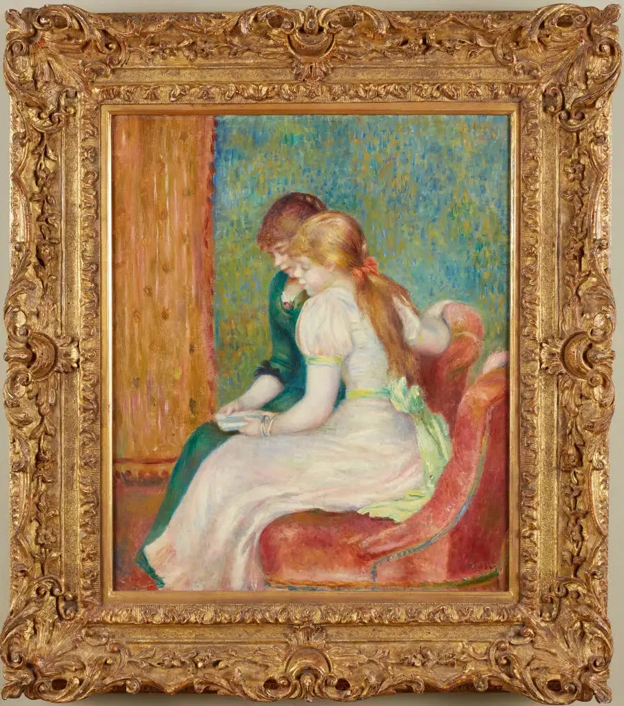 Jeunes filles lisant - Pierre-Auguste Renoir image 1 tableau peint à l’huile sur toile