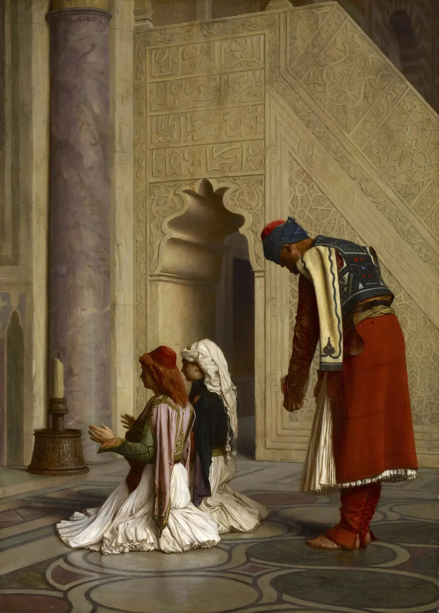 Junge Griechen in der Moschee - Jean-Léon Gérôme