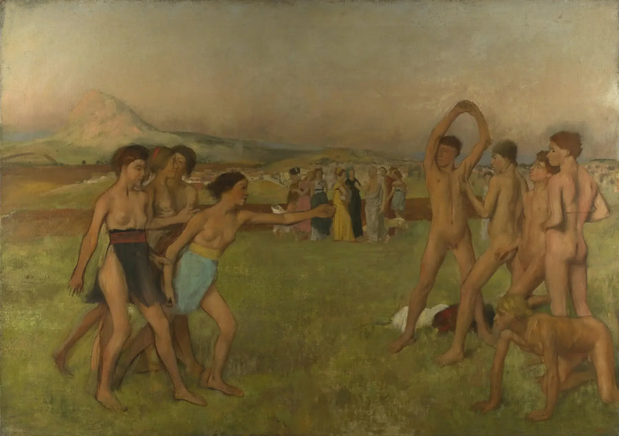 Junge Spartaner im Training - Edgar Degas
