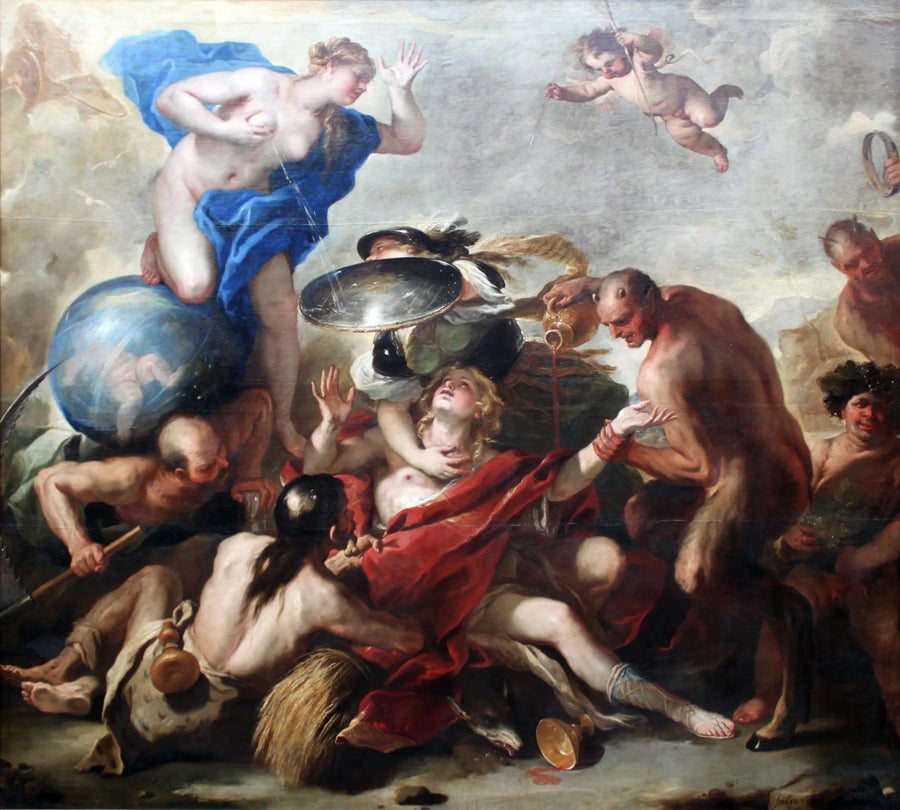 Jugend verführt durch Laster - Luca Giordano