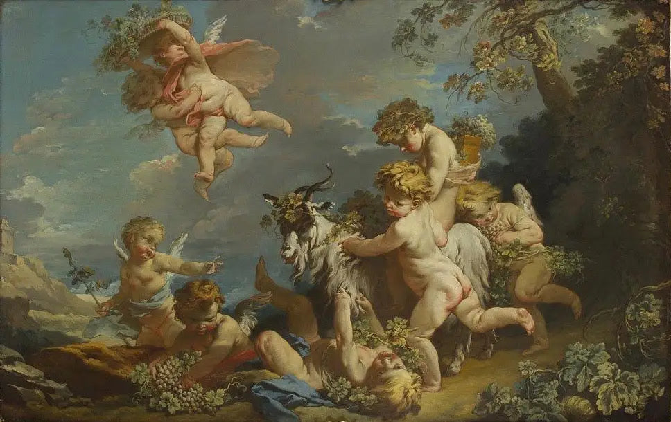 Jeux d'enfants ou l'Automne - François Boucher image 1 copie de tableau peinte à la main