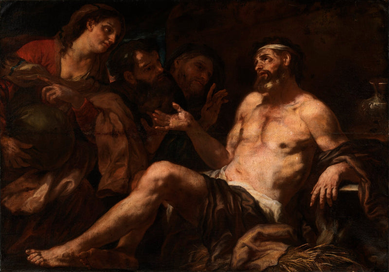 Job und seine Tröster - Luca Giordano