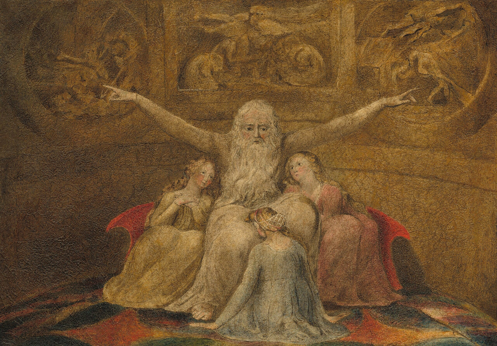 Job et ses filles - William Blake image 1 reproduction artisanale de tableau