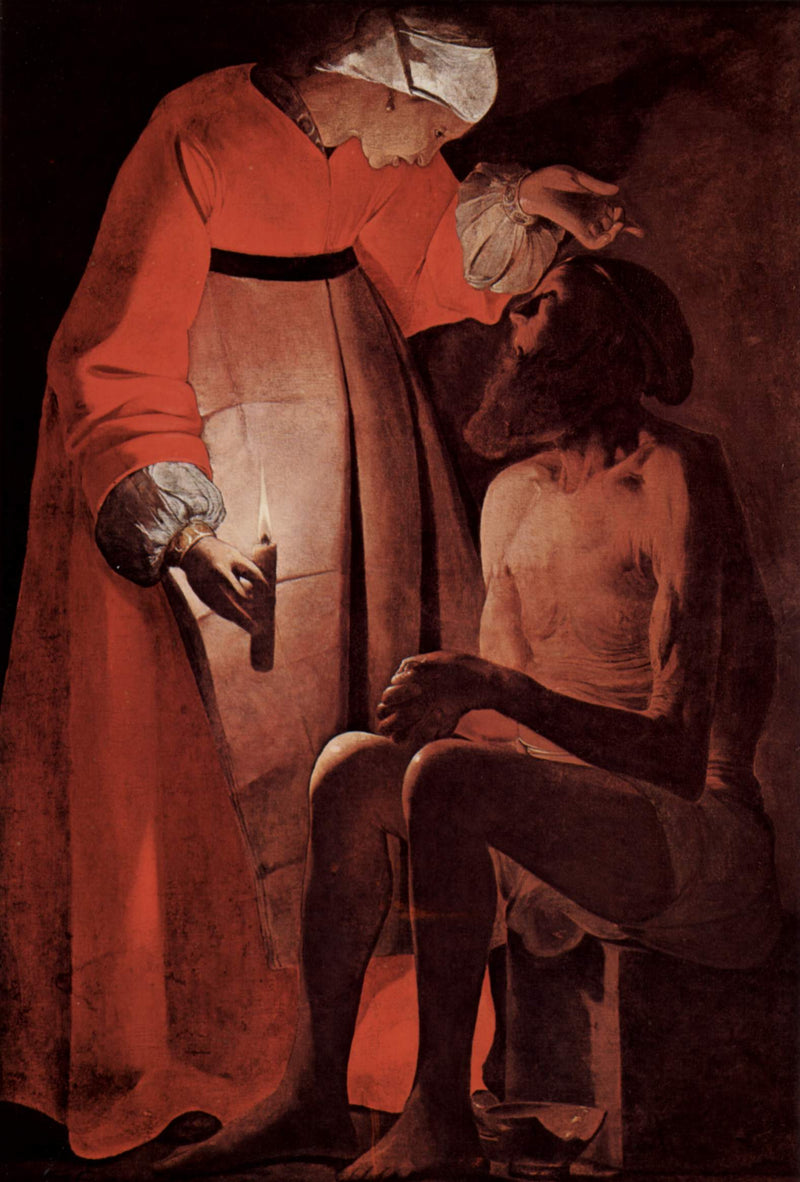 Job durch seine Frau verspottet - Georges de La Tour