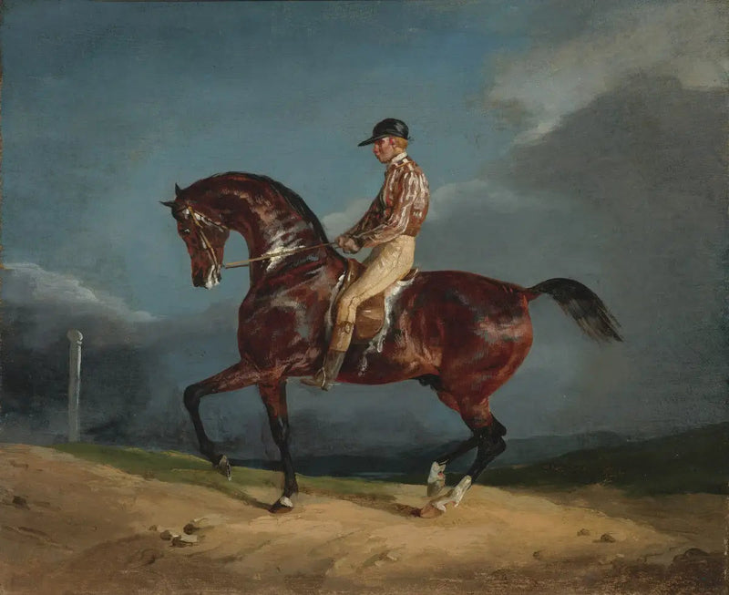 Jockey auf einem Rennpferd - Théodore Géricault